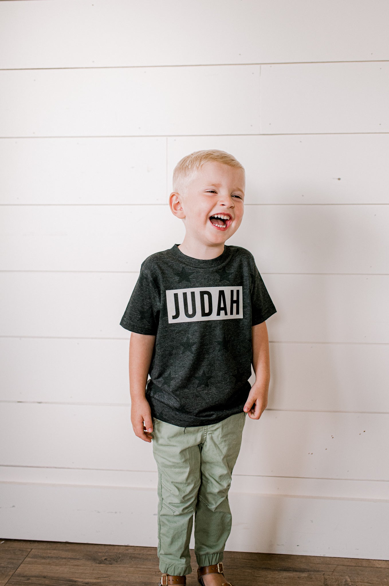 Customizable Black Star Name Block | Kids Tee-Youth - Tops - Tees-Sister Shirts-Sister Shirts, Cute & Custom Tees for Mama & Littles in Trussville, Alabama.