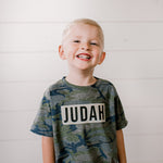 Customizable Camo Name Block | Kids Tee-Youth - Tops - Tees-Sister Shirts-Sister Shirts, Cute & Custom Tees for Mama & Littles in Trussville, Alabama.