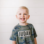 Customizable Camo Name Block | Kids Tee-Youth - Tops - Tees-Sister Shirts-Sister Shirts, Cute & Custom Tees for Mama & Littles in Trussville, Alabama.