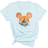 Watercolor Halloween Castle | Adult Tee-Womens - Tops - Tees-Sister Shirts-Sister Shirts, Cute & Custom Tees for Mama & Littles in Trussville, Alabama.