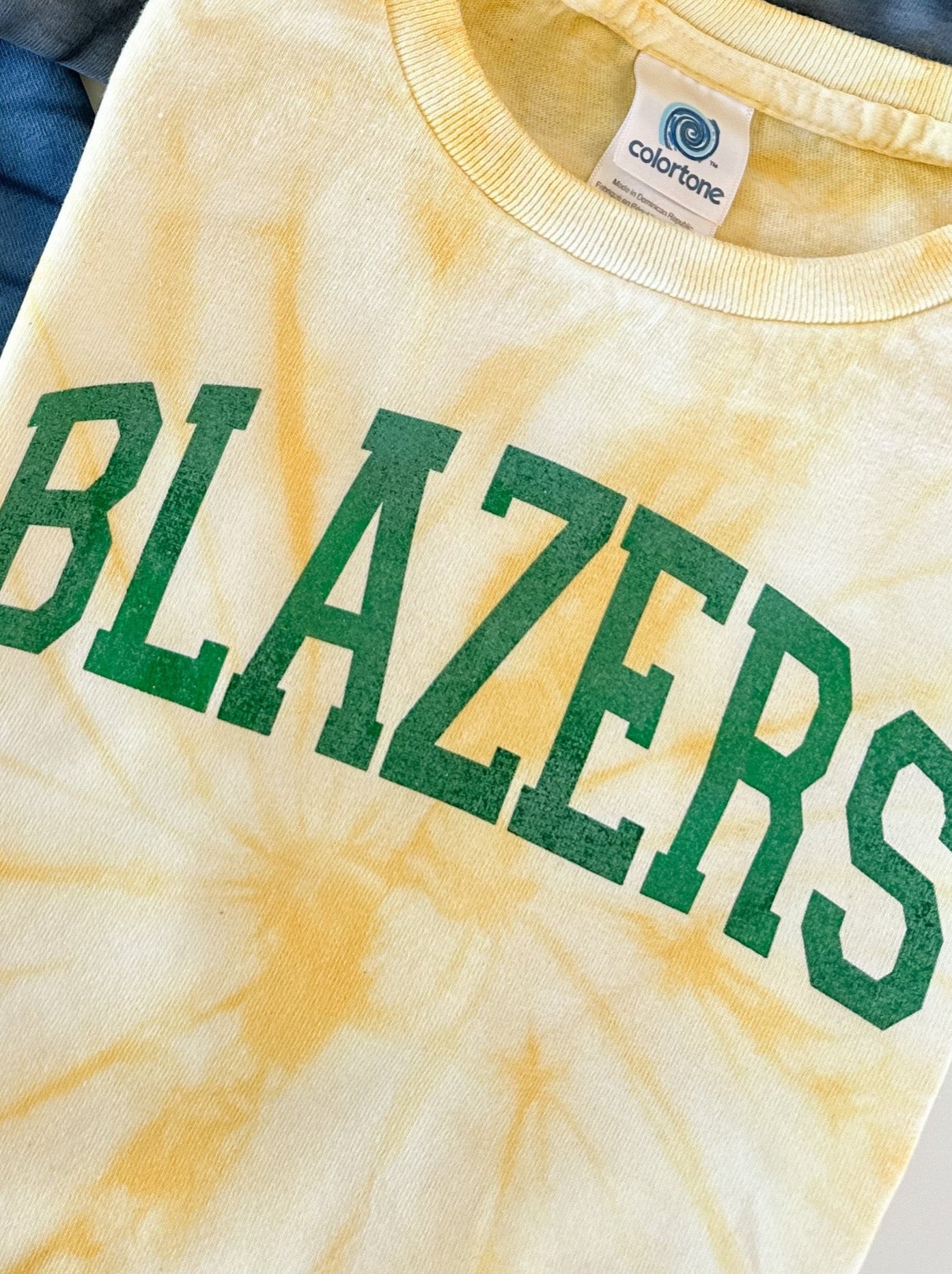 Blazers Foil | Kids Tie Dye Tee | RTS-Sister Shirts-Sister Shirts, Cute & Custom Tees for Mama & Littles in Trussville, Alabama.