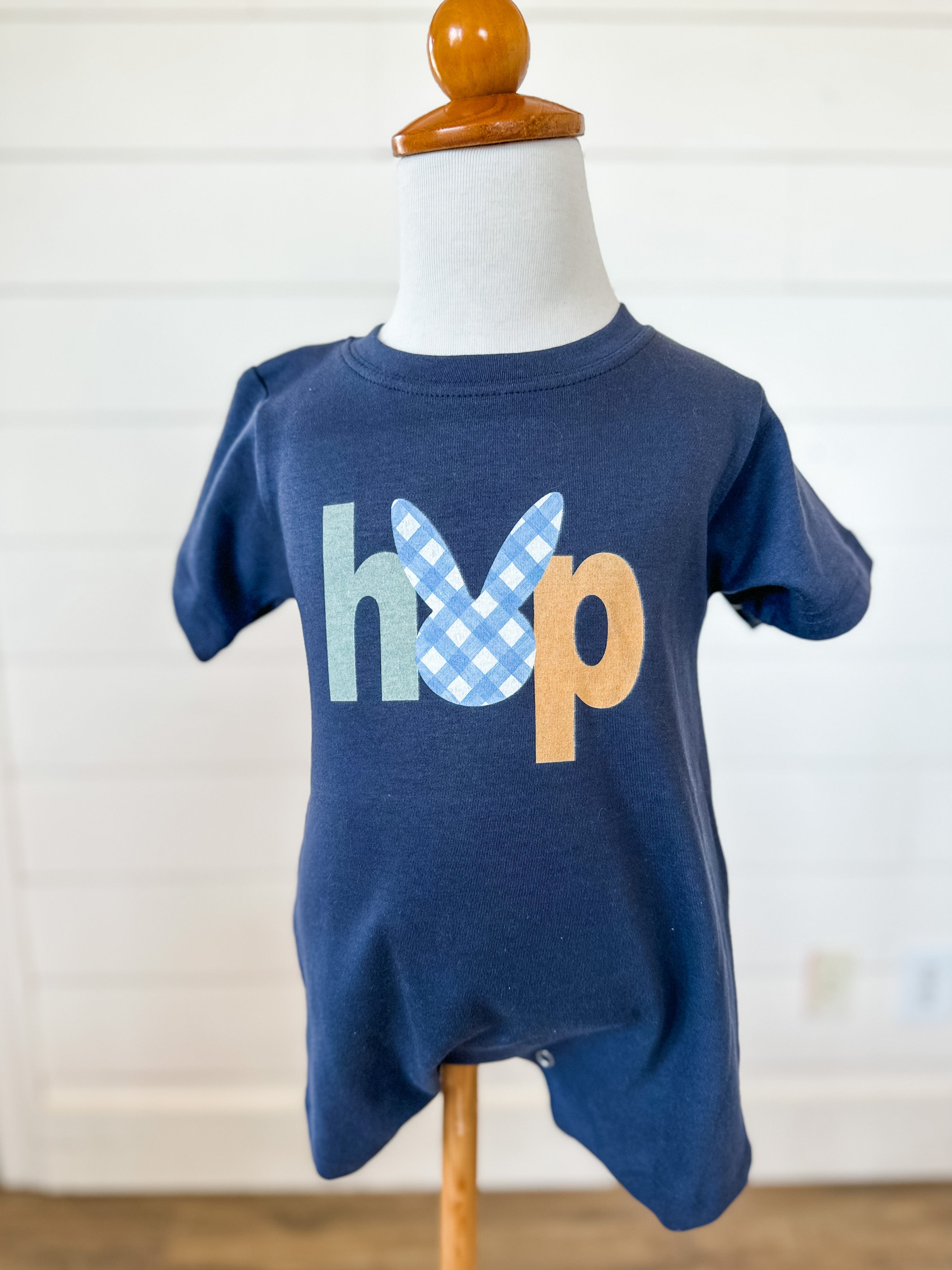 Hop | Boys Romper | RTS-Baby-Sister Shirts-Sister Shirts, Cute & Custom Tees for Mama & Littles in Trussville, Alabama.