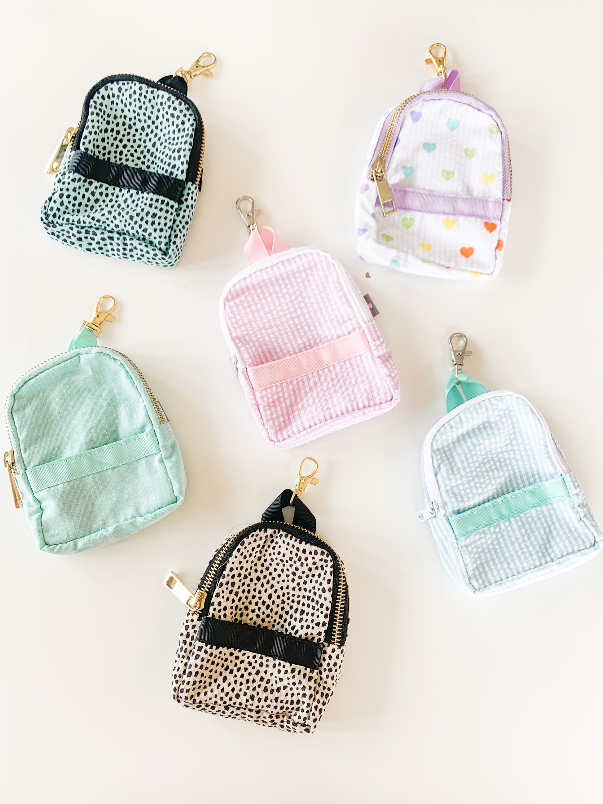 6 DIY miniature mini bags - backpack, handbag, trolley bag, luggage 