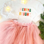 Merry + Bright | Kids Tee-Kids Tees-Sister Shirts-Sister Shirts, Cute & Custom Tees for Mama & Littles in Trussville, Alabama.