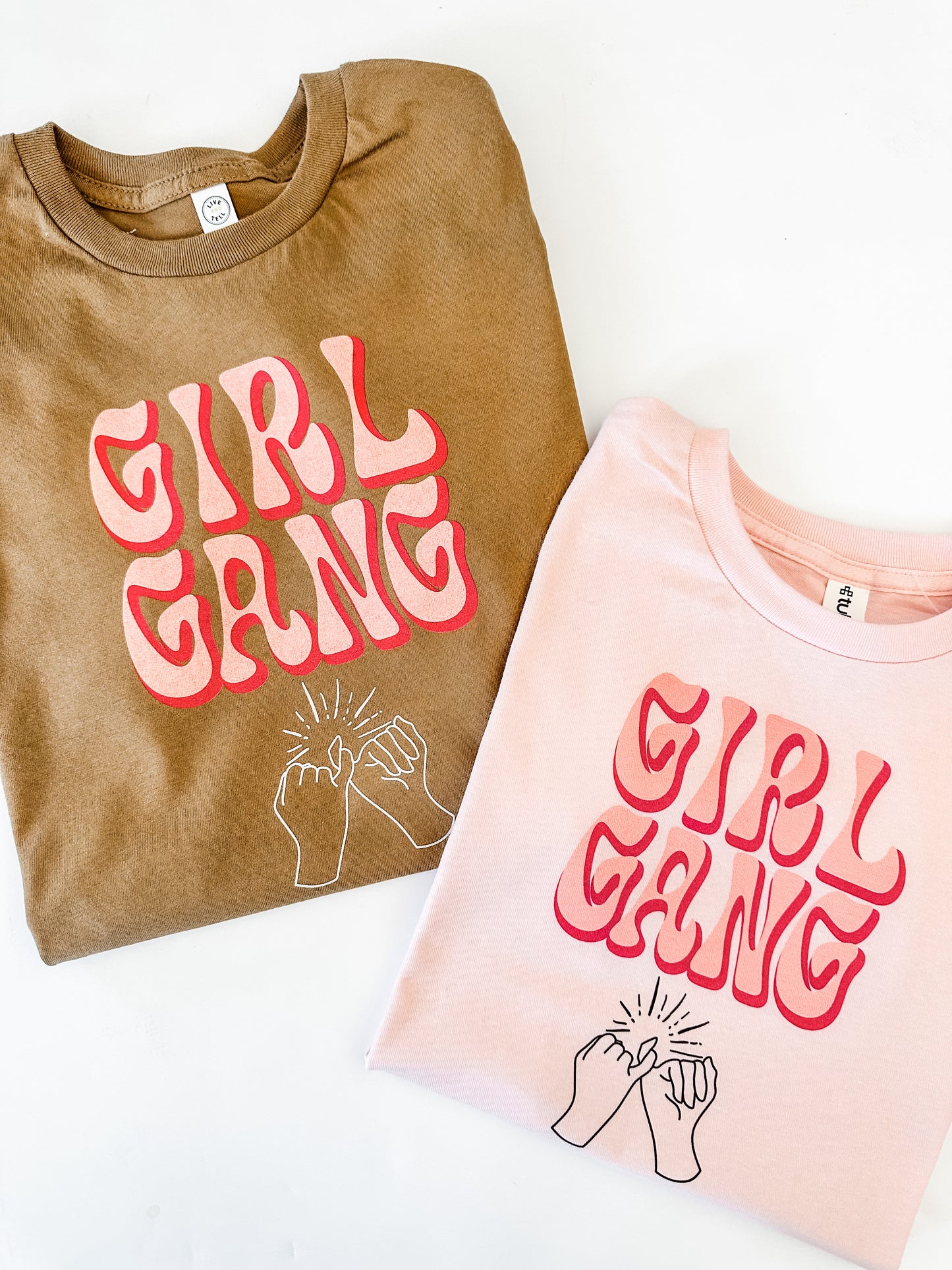 Girl Gang Pinky Swear | Adult Tee-Adult Tee-Sister Shirts-Sister Shirts, Cute & Custom Tees for Mama & Littles in Trussville, Alabama.