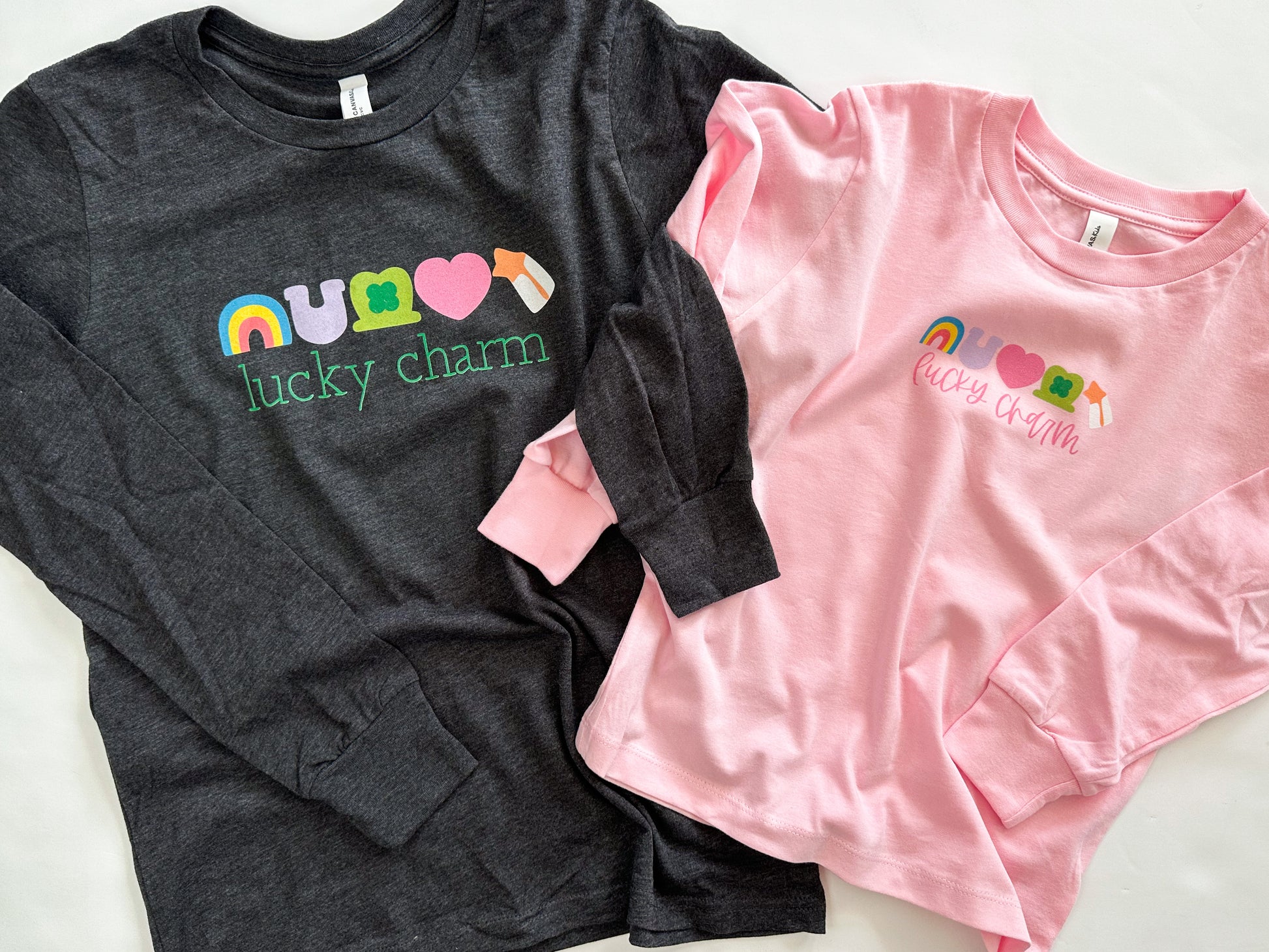Lucky Charm | Kids Long Sleeve Tee | RTS-Sister Shirts-Sister Shirts, Cute & Custom Tees for Mama & Littles in Trussville, Alabama.