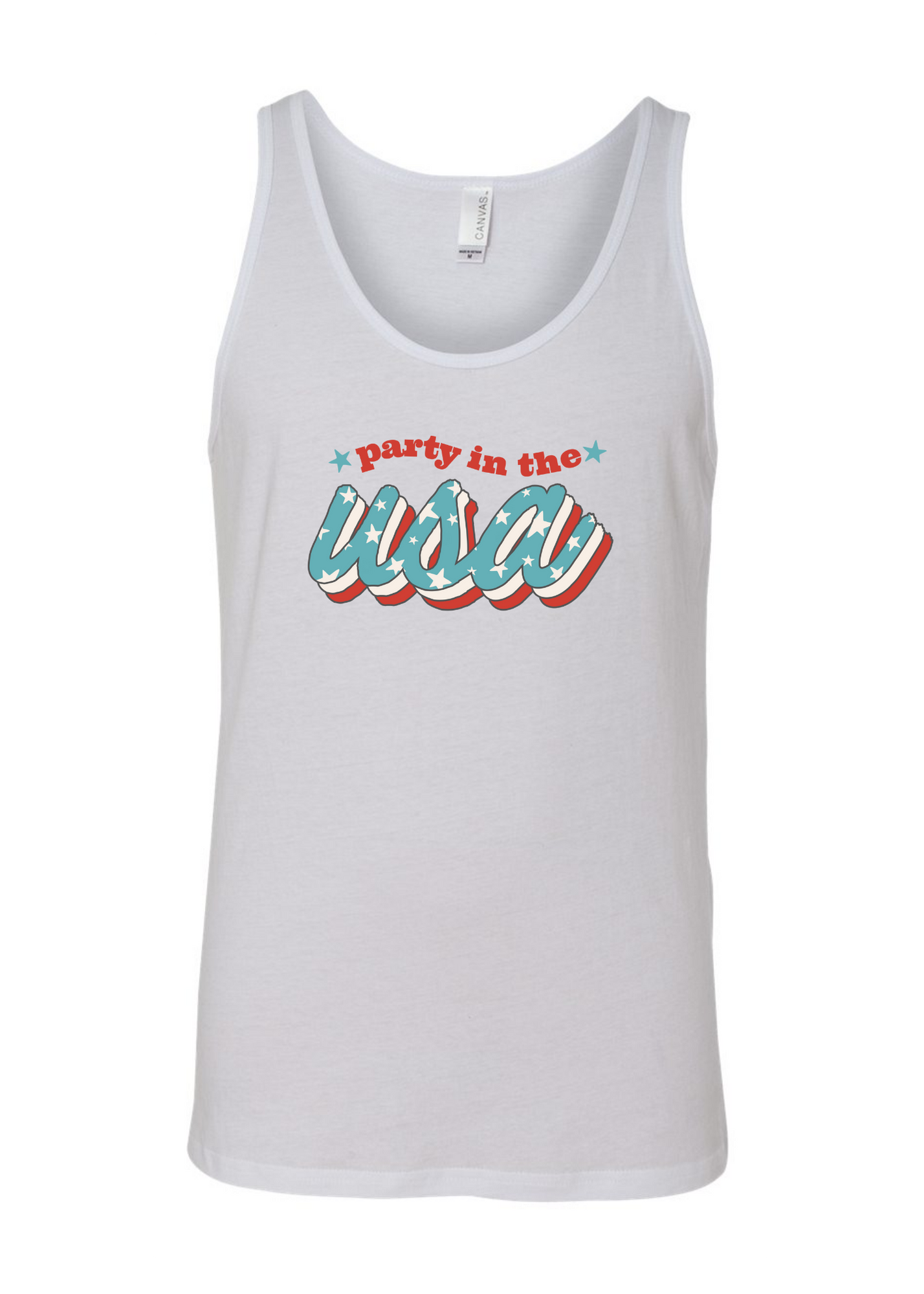 Party in the USA | Adult Tank-Adult Tank-Sister Shirts-Sister Shirts, Cute & Custom Tees for Mama & Littles in Trussville, Alabama.