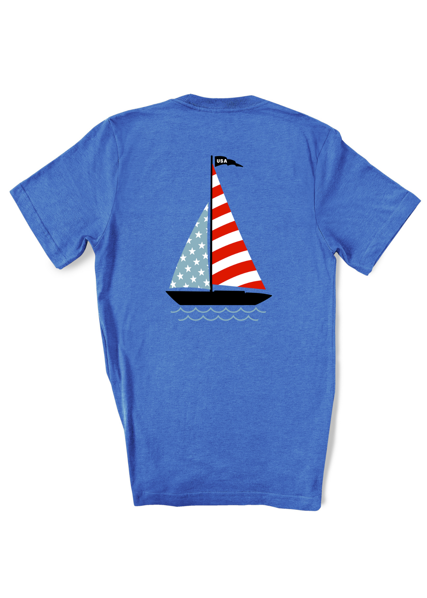 USA Sailboat | Adult Tee-Adult Tee-Sister Shirts-Sister Shirts, Cute & Custom Tees for Mama & Littles in Trussville, Alabama.