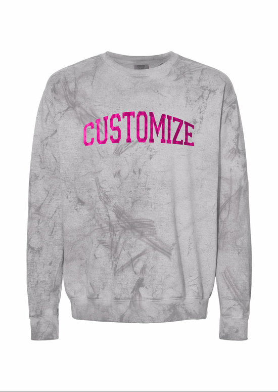 Customizable Foil | Adult Colorblast Crewneck-Adult Crewneck-Sister Shirts-Sister Shirts, Cute & Custom Tees for Mama & Littles in Trussville, Alabama.