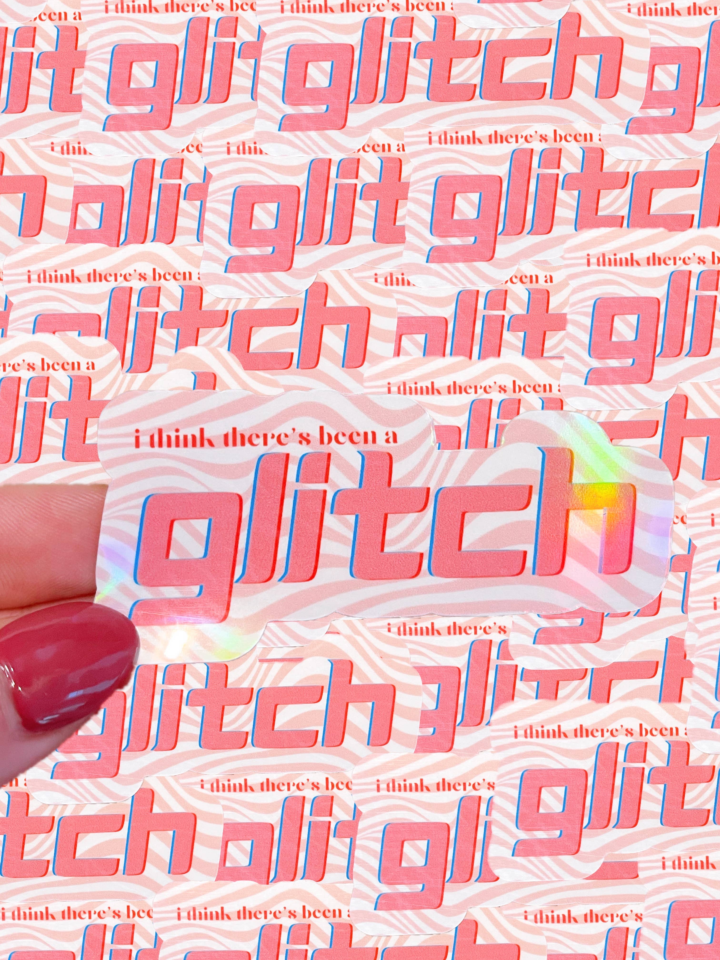 Taylor Swift Inspired Waterproof Sticker | Glitch-Home - Stationery - Stickers-Typo Lettering Co-Sister Shirts, Cute & Custom Tees for Mama & Littles in Trussville, Alabama.
