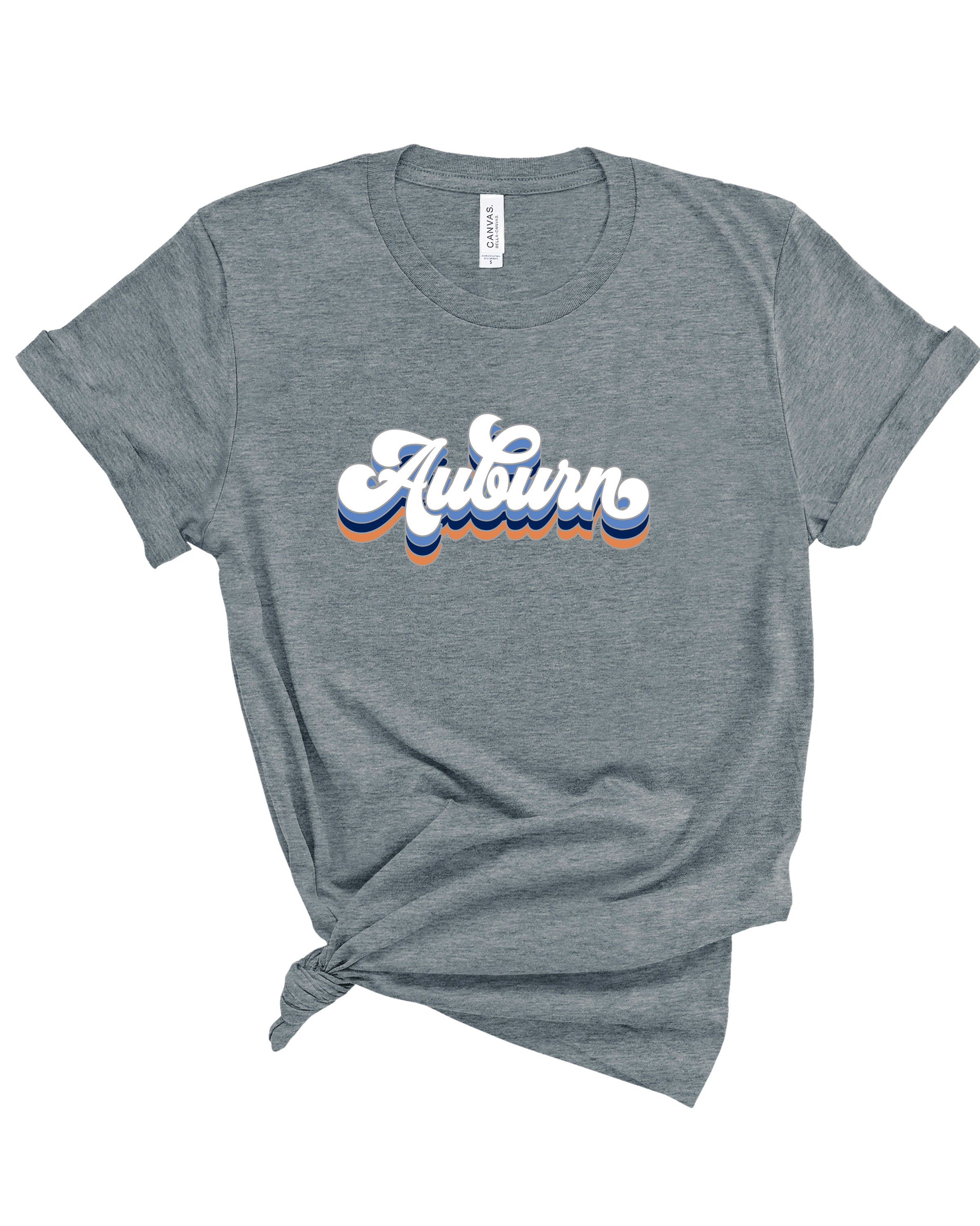 Groovy Auburn | Adult Tee-Womens - Tops - Tees-Sister Shirts-Sister Shirts, Cute & Custom Tees for Mama & Littles in Trussville, Alabama.