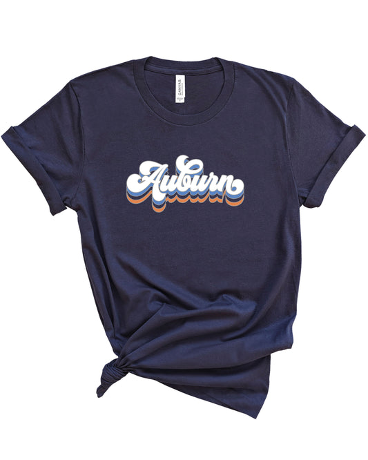 Groovy Auburn | Tee | Adult-Sister Shirts-Sister Shirts, Cute & Custom Tees for Mama & Littles in Trussville, Alabama.