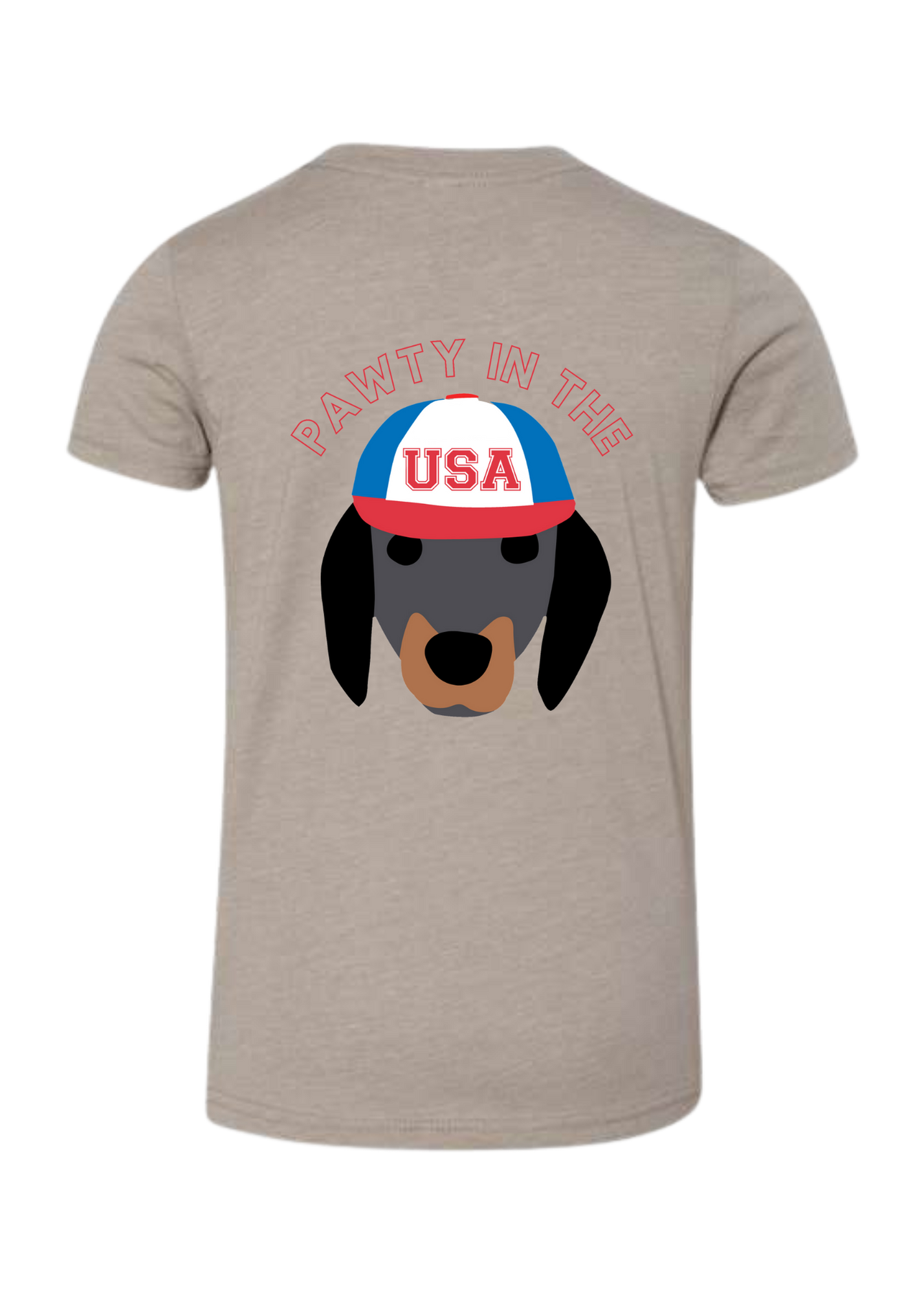 Pawty in the USA | Kids Tee | RTS-Sister Shirts-Sister Shirts, Cute & Custom Tees for Mama & Littles in Trussville, Alabama.