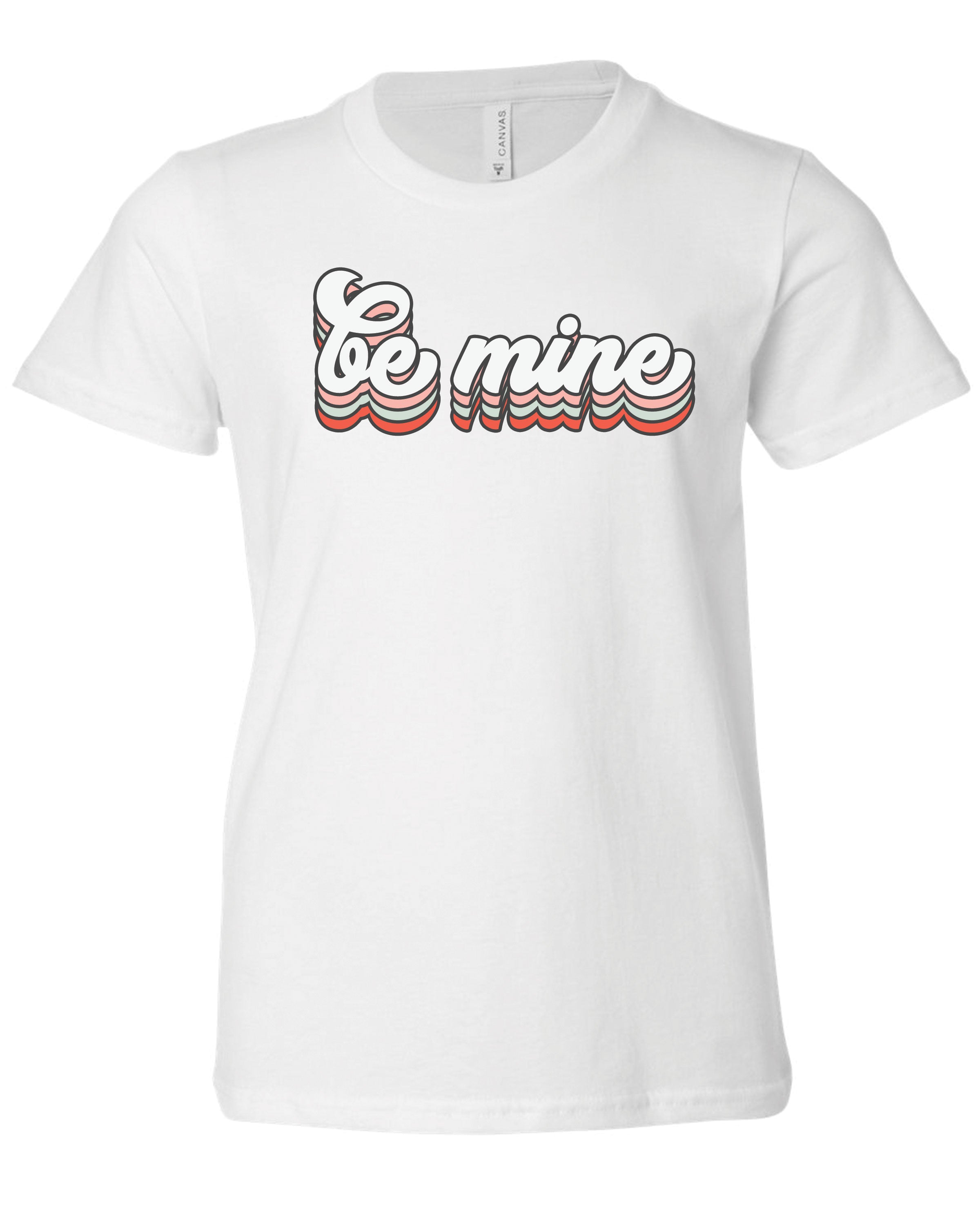 Be Mine Groovy | Kids Tee | RTS-Kids Tees-Sister Shirts-Sister Shirts, Cute & Custom Tees for Mama & Littles in Trussville, Alabama.