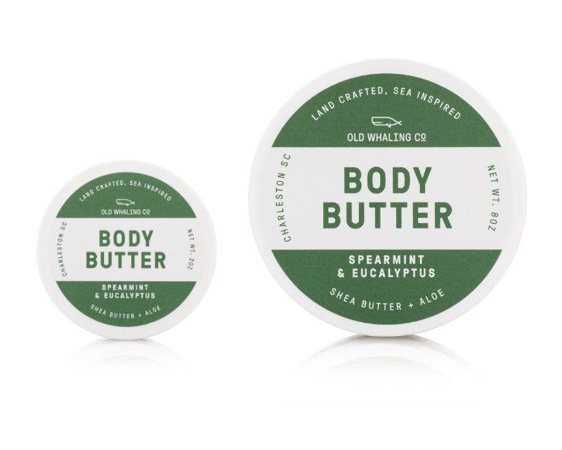 Travel Size Spearmint & Eucalyptus Body Butter (2oz)-Beauty - Bath-Old Whaling Company-Sister Shirts, Cute & Custom Tees for Mama & Littles in Trussville, Alabama.
