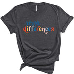 Celebrate Differences | Adult Tee-Womens - Tops - Tees-Sister Shirts-Sister Shirts, Cute & Custom Tees for Mama & Littles in Trussville, Alabama.