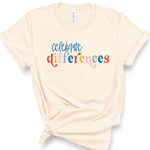 Celebrate Differences | Adult Tee-Womens - Tops - Tees-Sister Shirts-Sister Shirts, Cute & Custom Tees for Mama & Littles in Trussville, Alabama.