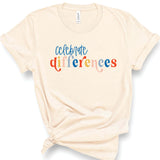 Celebrate Differences | Adult Tee-Womens - Tops - Tees-Sister Shirts-Sister Shirts, Cute & Custom Tees for Mama & Littles in Trussville, Alabama.