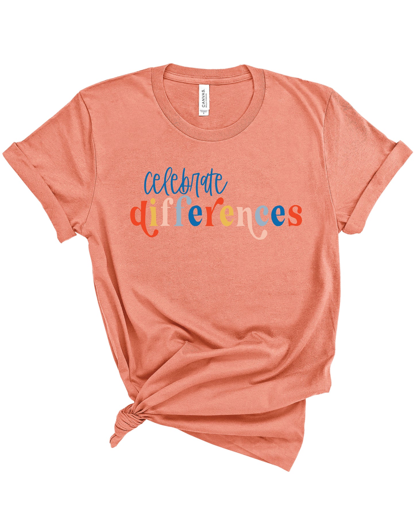 Celebrate Differences | Adult Tee-Adult Tee-Sister Shirts-Sister Shirts, Cute & Custom Tees for Mama & Littles in Trussville, Alabama.