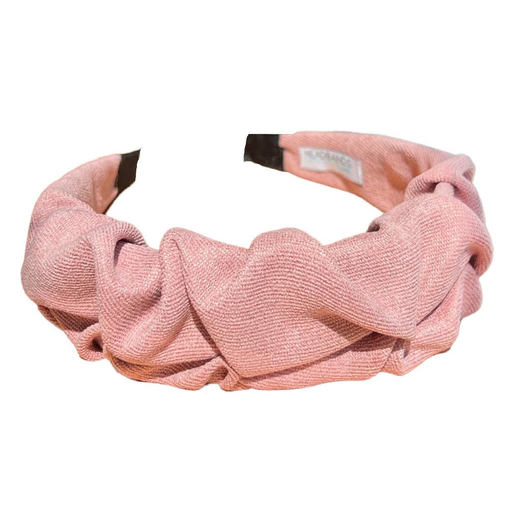 Traditional Textured Headband - Light Pink-Headbands of Hope-Sister Shirts, Cute & Custom Tees for Mama & Littles in Trussville, Alabama.