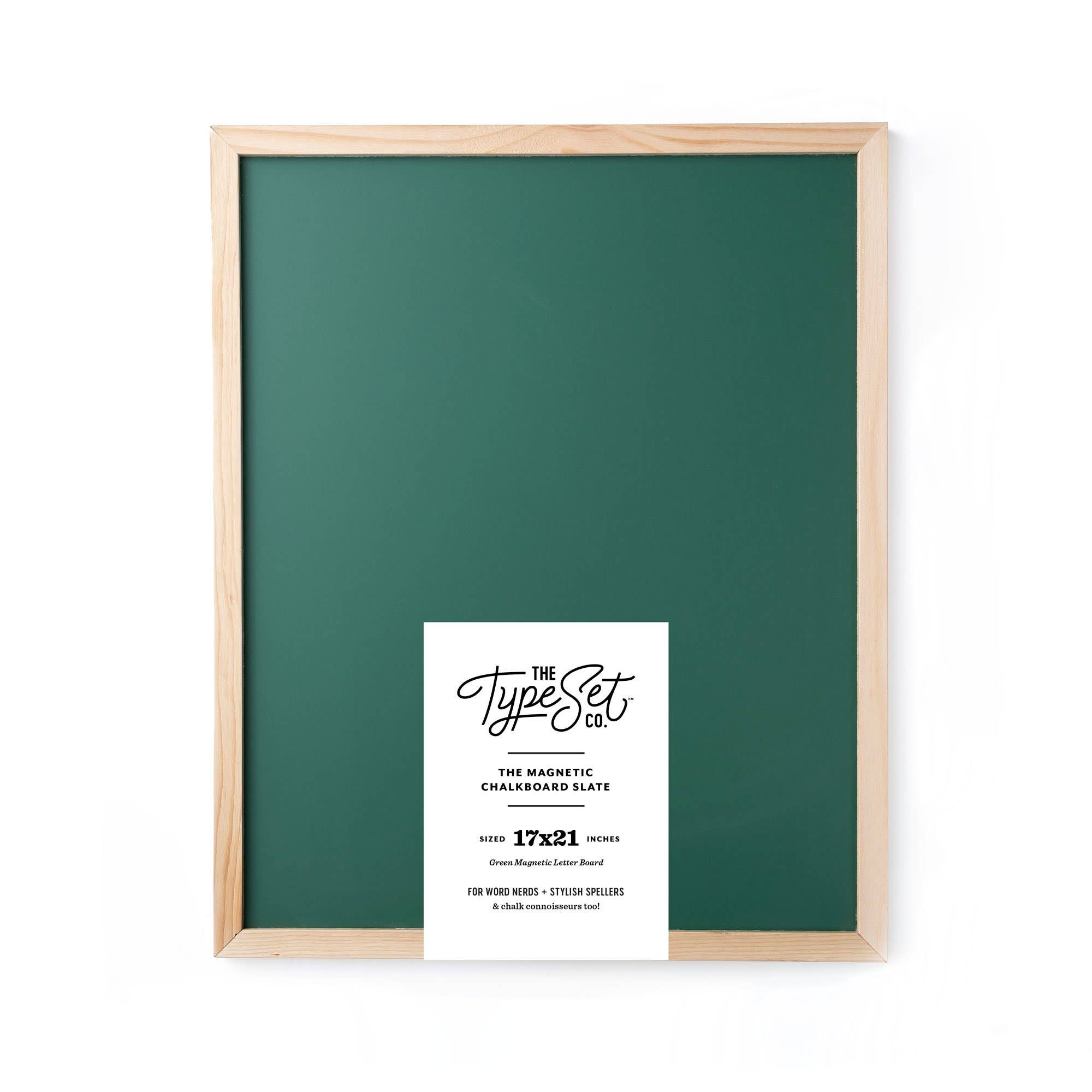 Deluxe Magnetic Letter Board Slate | Green | 17x21 *AS-IS-Accessories-The Type Set Co.-Sister Shirts, Cute & Custom Tees for Mama & Littles in Trussville, Alabama.