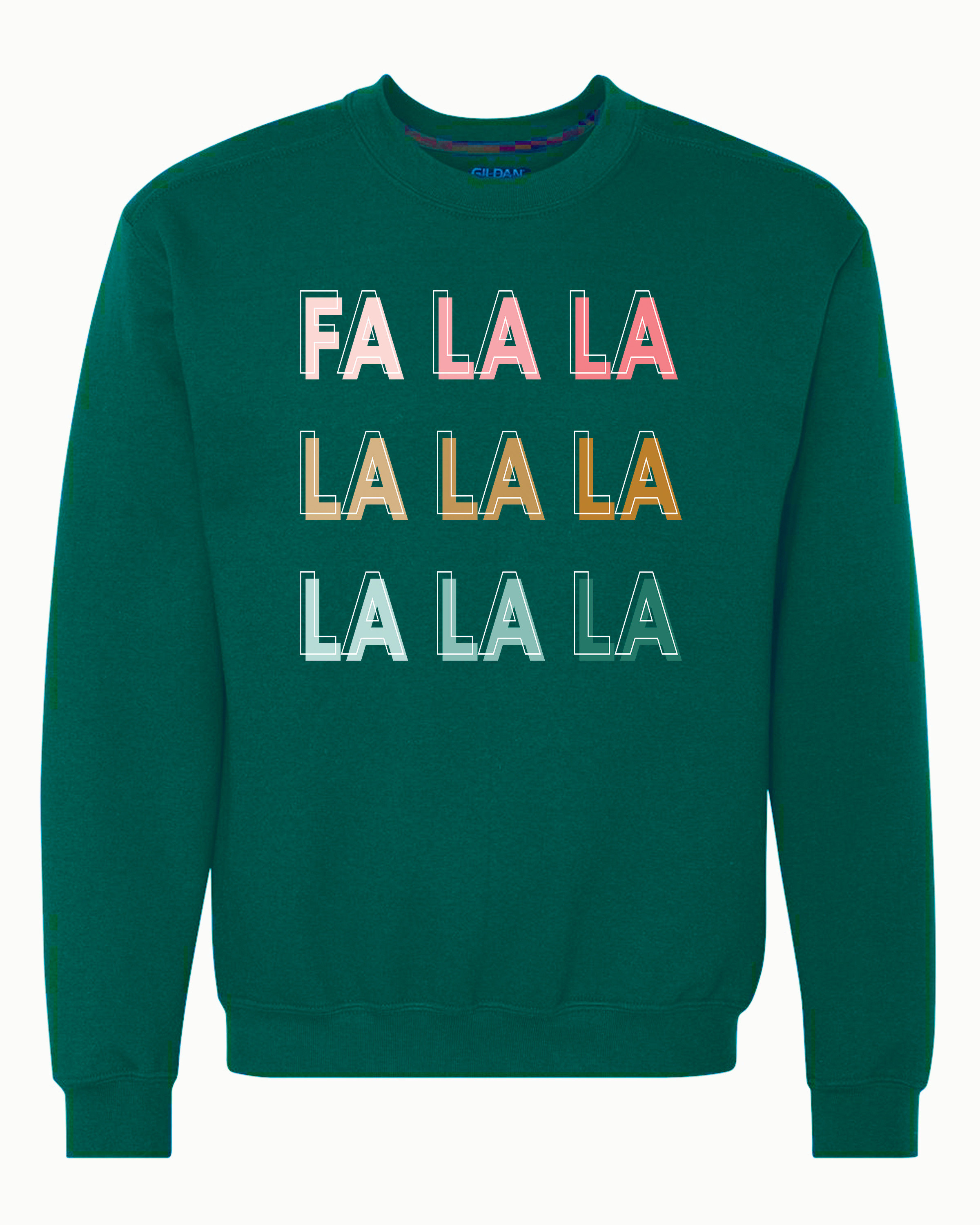 FA LA LA | Adult Crewneck-Adult Crewneck-Sister Shirts-Sister Shirts, Cute & Custom Tees for Mama & Littles in Trussville, Alabama.