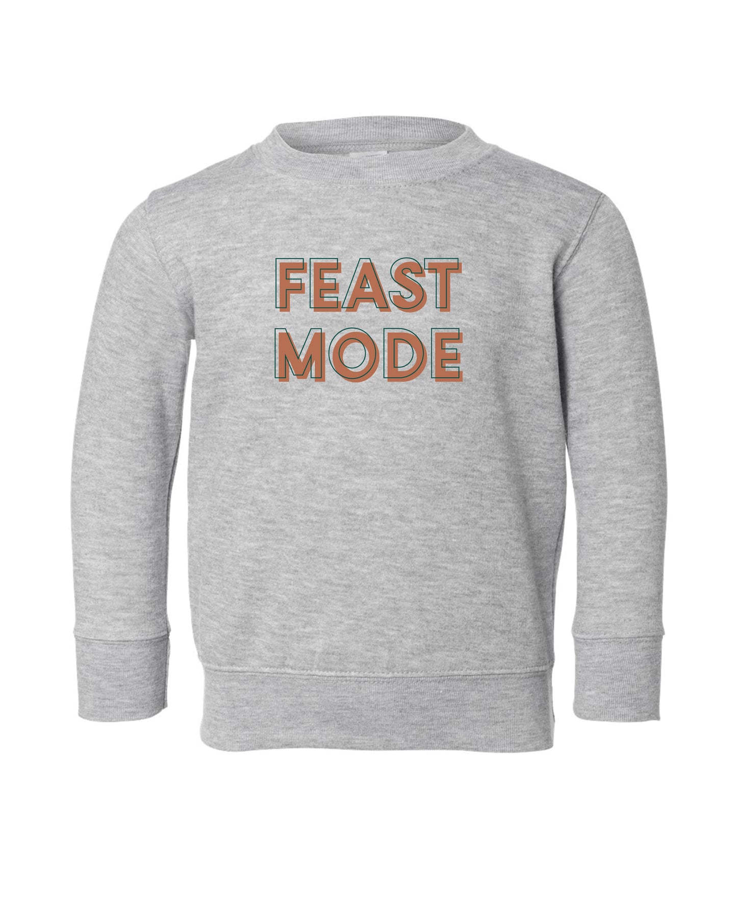 Feast Mode | Kids Crewneck-Kids Crewneck-Sister Shirts-Sister Shirts, Cute & Custom Tees for Mama & Littles in Trussville, Alabama.