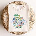 Customizable Floral Apple Teacher | Adult Tee-Womens - Tops - Tees-Sister Shirts-Sister Shirts, Cute & Custom Tees for Mama & Littles in Trussville, Alabama.