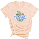 Customizable Floral Apple Teacher | Adult Tee-Womens - Tops - Tees-Sister Shirts-Sister Shirts, Cute & Custom Tees for Mama & Littles in Trussville, Alabama.