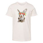 Watercolor Floral Bunny | Kids Tee-Youth - Tops - Tees-Sister Shirts-Sister Shirts, Cute & Custom Tees for Mama & Littles in Trussville, Alabama.
