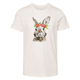 Watercolor Floral Bunny | Kids Tee-Youth - Tops - Tees-Sister Shirts-Sister Shirts, Cute & Custom Tees for Mama & Littles in Trussville, Alabama.