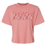 Floral Mom | Mom Crop Tee-Womens - Tops - Tees-Sister Shirts-Sister Shirts, Cute & Custom Tees for Mama & Littles in Trussville, Alabama.