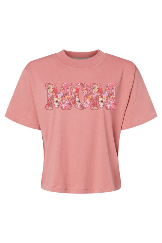 Floral Mom | Mom Crop Tee-Cropped Tees-Sister Shirts-Sister Shirts, Cute & Custom Tees for Mama & Littles in Trussville, Alabama.