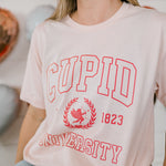 Cupid University | Adult Tee | RTS-Adult Tee-Sister Shirts-Sister Shirts, Cute & Custom Tees for Mama & Littles in Trussville, Alabama.
