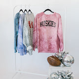 Huskies Foil | Adult Colorblast Crewneck-Women - Tops - Crewnecks-Sister Shirts-Sister Shirts, Cute & Custom Tees for Mama & Littles in Trussville, Alabama.