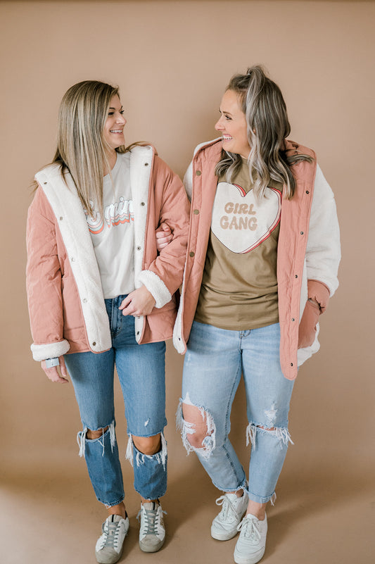 Colie Reversible Fleece Jacket-Sister Shirts-Sister Shirts, Cute & Custom Tees for Mama & Littles in Trussville, Alabama.
