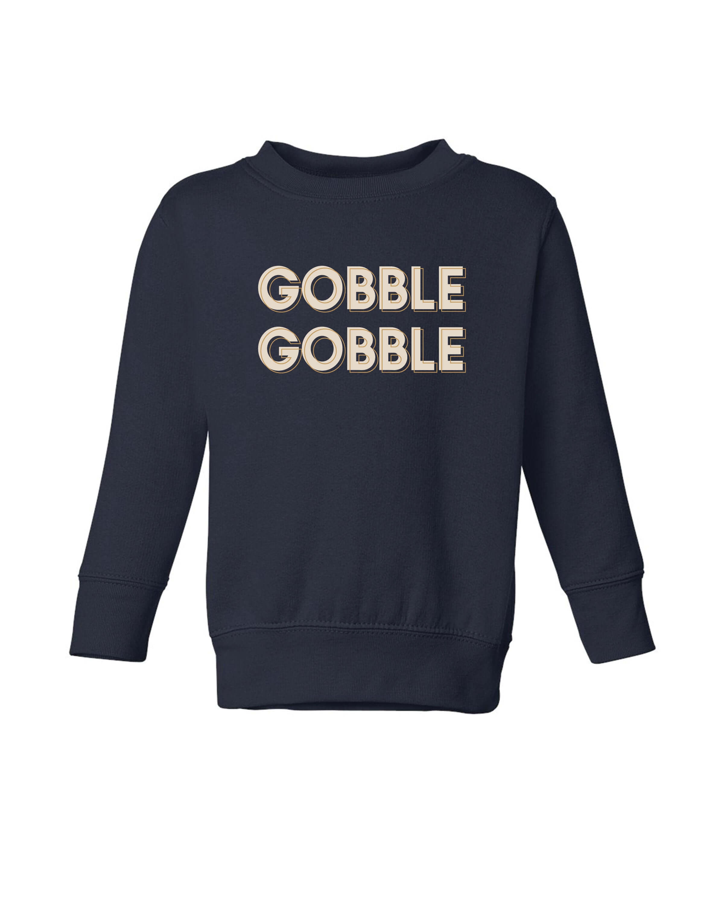 Gobble Gobble | Kids Crewneck-Youth - Tops - Sweatshirts-Sister Shirts-Sister Shirts, Cute & Custom Tees for Mama & Littles in Trussville, Alabama.