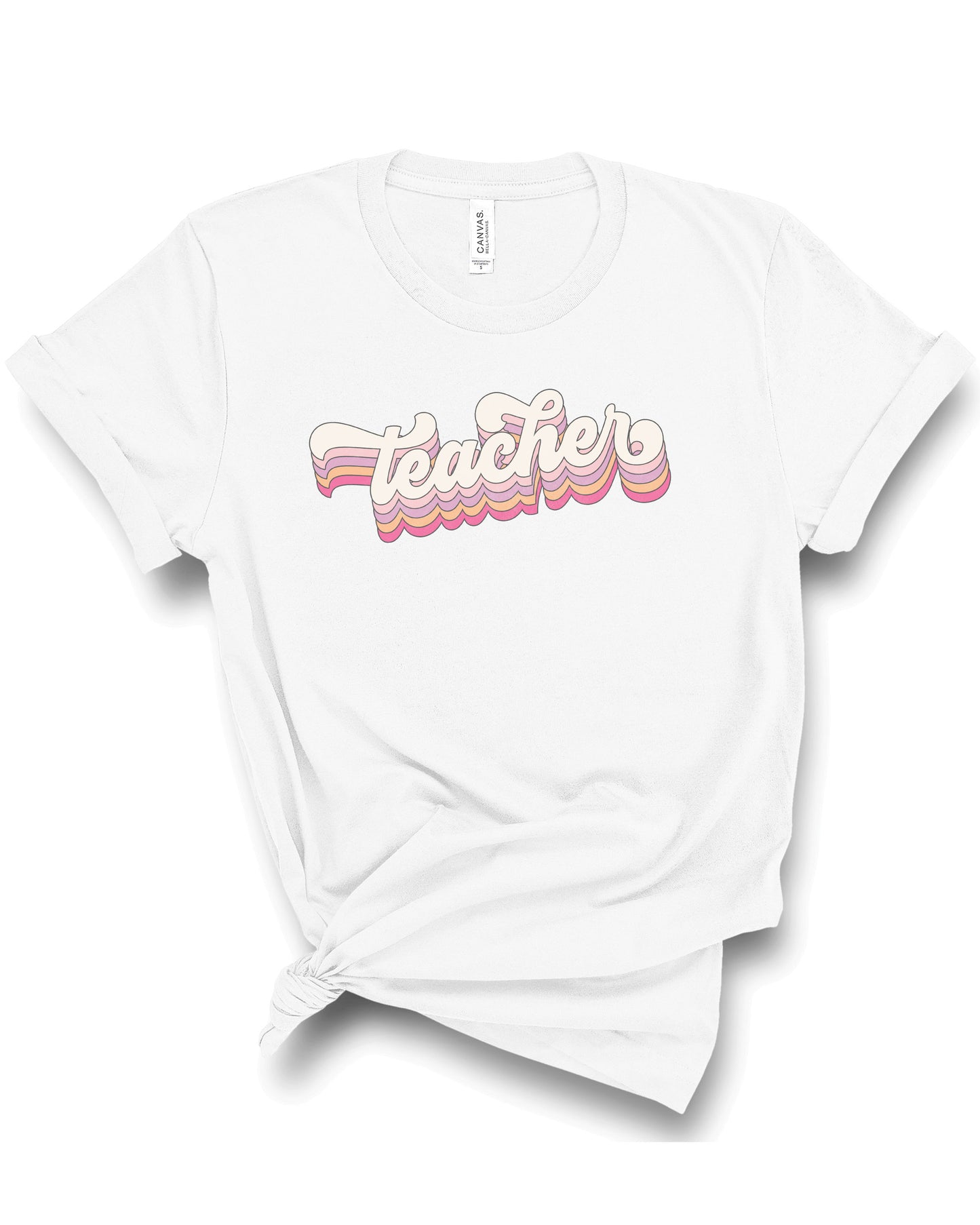 Groovy Teacher | Adult Tee-Sister Shirts-Sister Shirts, Cute & Custom Tees for Mama & Littles in Trussville, Alabama.