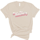 Customizable Groovy Teacher | Adult Tee-Womens - Tops - Tees-Sister Shirts-Sister Shirts, Cute & Custom Tees for Mama & Littles in Trussville, Alabama.