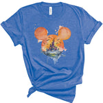 Watercolor Halloween Castle | Adult Tee-Womens - Tops - Tees-Sister Shirts-Sister Shirts, Cute & Custom Tees for Mama & Littles in Trussville, Alabama.