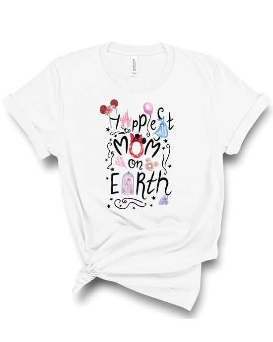 Happiest Mom on Earth | Tee | Adult-Adult Tee-Shirt Shop-Sister Shirts, Cute & Custom Tees for Mama & Littles in Trussville, Alabama.