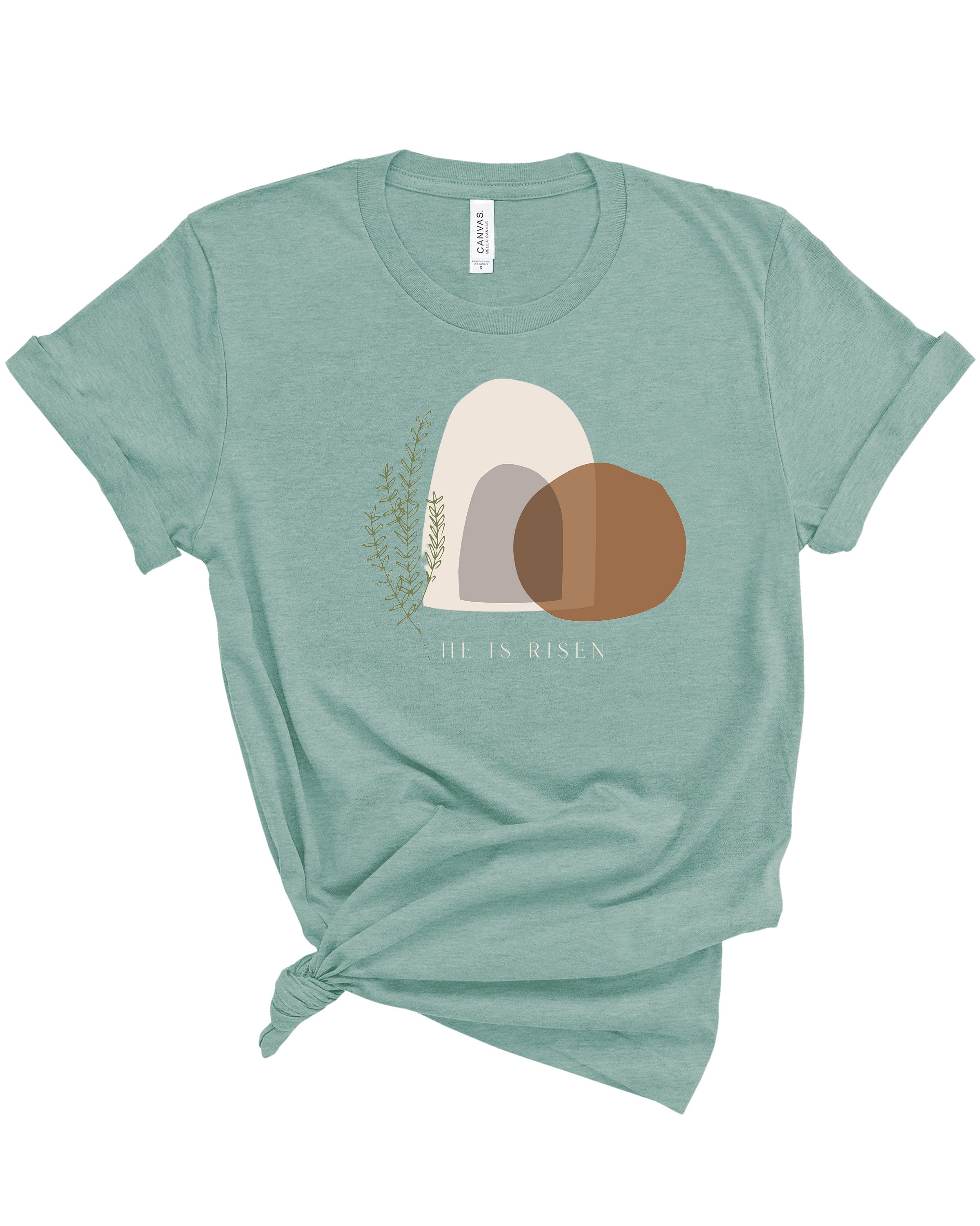 He is Risen | Adult Tee-Womens - Tops - Tees-Sister Shirts-Sister Shirts, Cute & Custom Tees for Mama & Littles in Trussville, Alabama.