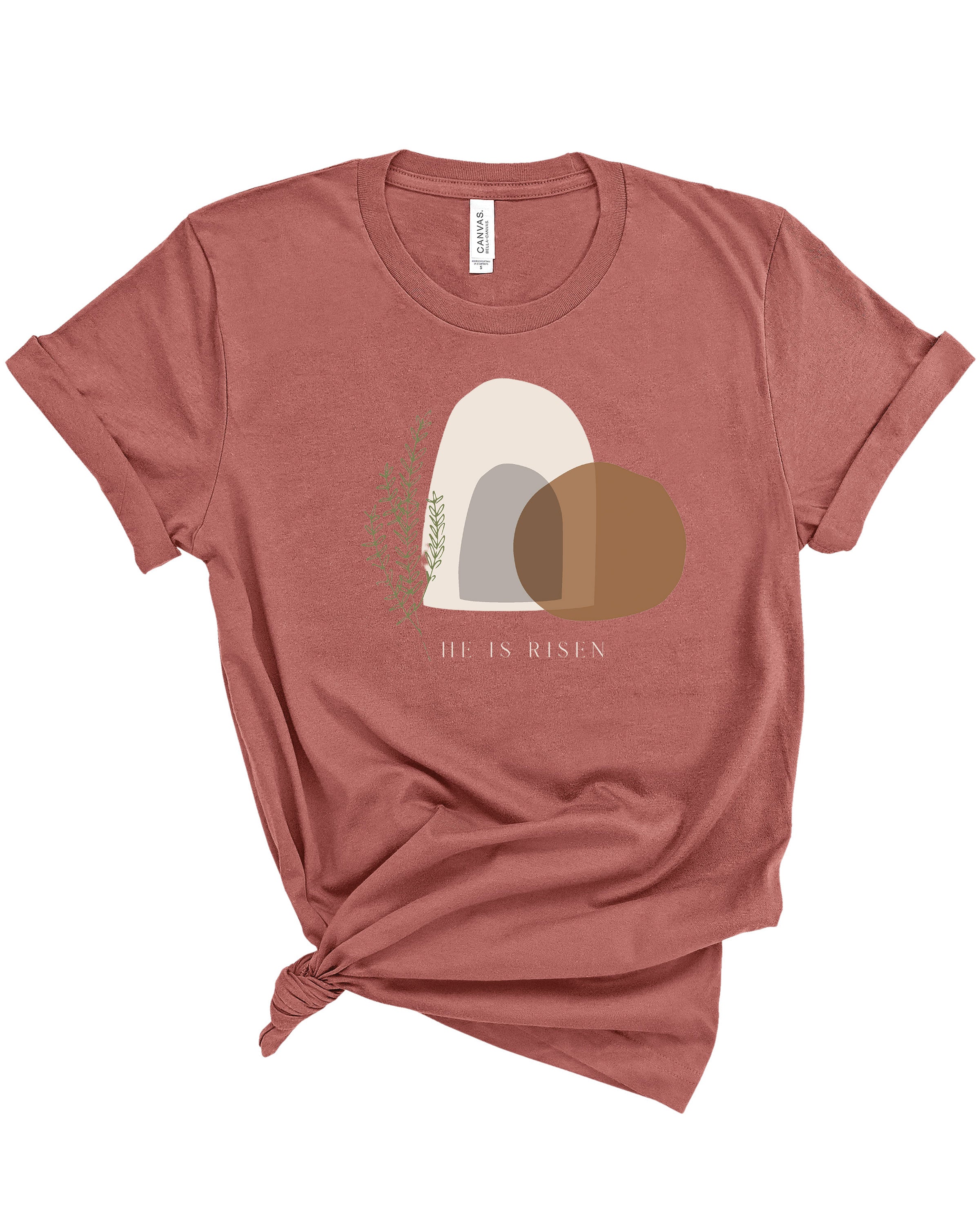 He is Risen | Adult Tee-Womens - Tops - Tees-Sister Shirts-Sister Shirts, Cute & Custom Tees for Mama & Littles in Trussville, Alabama.