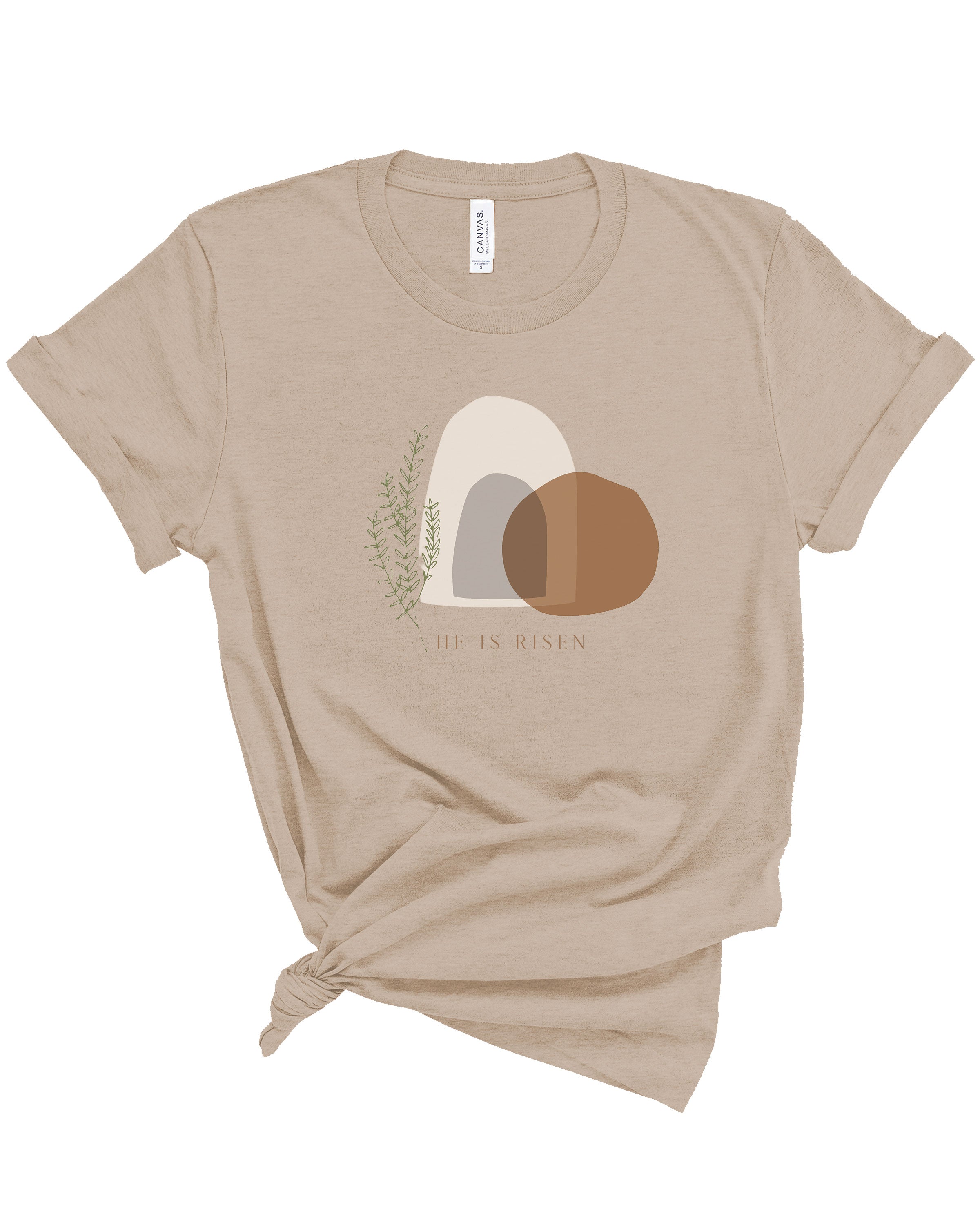 He is Risen | Adult Tee-Womens - Tops - Tees-Sister Shirts-Sister Shirts, Cute & Custom Tees for Mama & Littles in Trussville, Alabama.