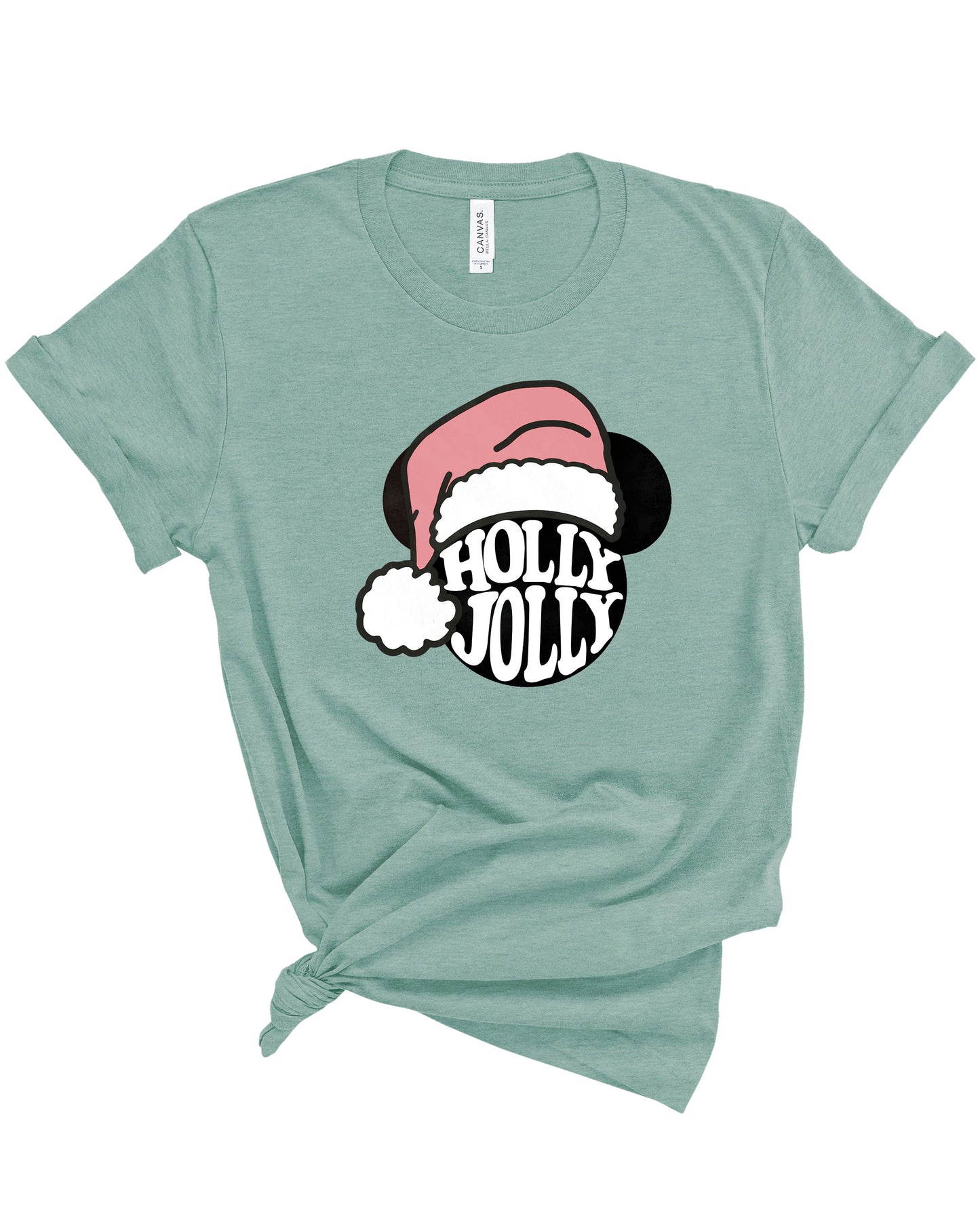 Holly Jolly Mickey | Adult Tee-Adult Tee-Sister Shirts-Sister Shirts, Cute & Custom Tees for Mama & Littles in Trussville, Alabama.