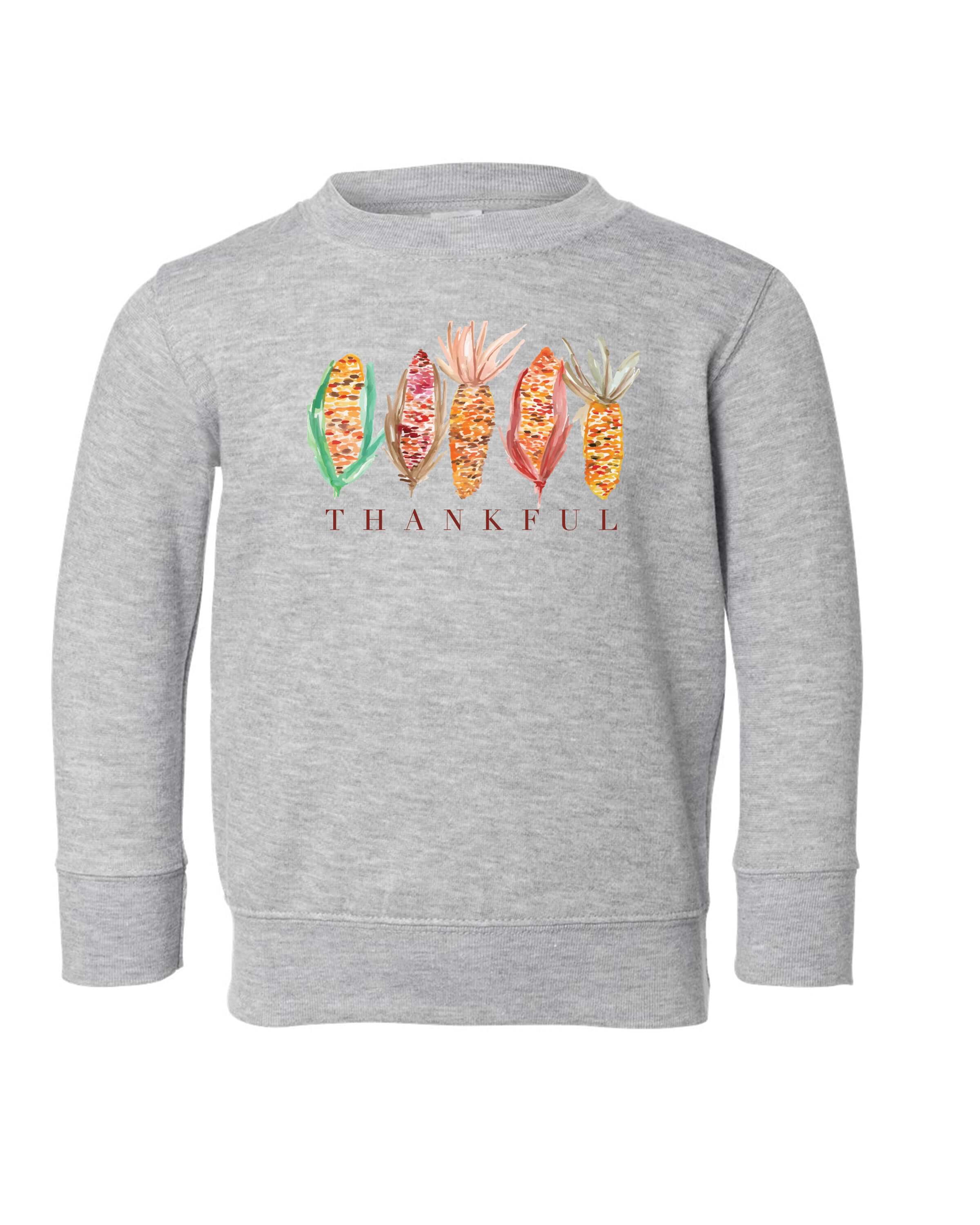 Thankful Husks | Kids Crewneck-Youth - Tops - Sweatshirts-Sister Shirts-Sister Shirts, Cute & Custom Tees for Mama & Littles in Trussville, Alabama.