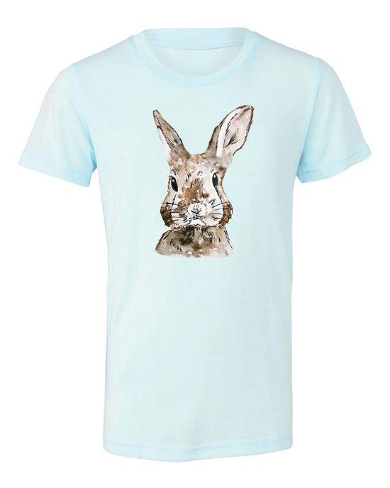 Watercolor Boy Bunny | Kids Tee | RTS-Kids Tees-Sister Shirts-Sister Shirts, Cute & Custom Tees for Mama & Littles in Trussville, Alabama.