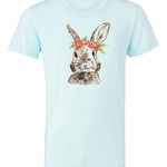 Watercolor Floral Bunny | Kids Tee-Youth - Tops - Tees-Sister Shirts-Sister Shirts, Cute & Custom Tees for Mama & Littles in Trussville, Alabama.