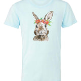 Watercolor Floral Bunny | Kids Tee-Youth - Tops - Tees-Sister Shirts-Sister Shirts, Cute & Custom Tees for Mama & Littles in Trussville, Alabama.