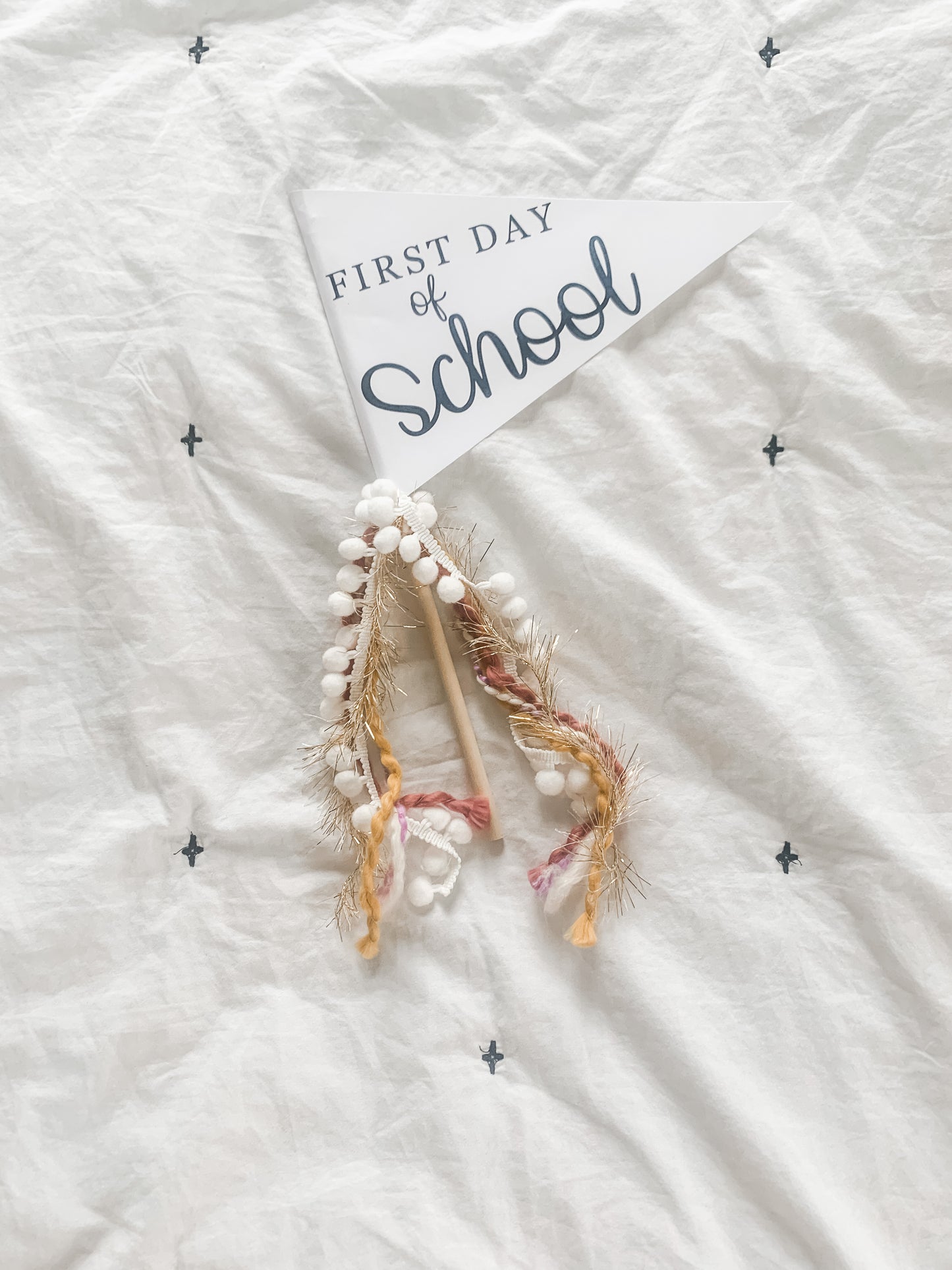 First Day of School Pennant Flag-Sister Shirts-Sister Shirts, Cute & Custom Tees for Mama & Littles in Trussville, Alabama.